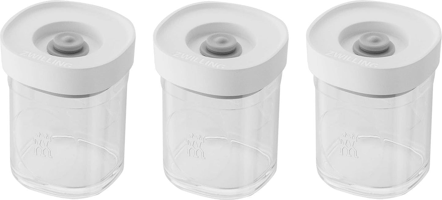 ZWILLING FRESH & SAVE CUBE Box, Größe 2M, modulare und stapelbare Aufbewahrungsbox, hermetische und entleerbare Aufbewahrung, spülmaschinenfest, transparente Frischhalteboxen Naty Shop Xs