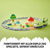 LEGO DUPLO Town Interaktiver Abenteuerzug, Spielset mit Lichtern und Geräuschen für Rollenspiele, ermöglicht 2-Jährigen das Bauen von Gleisen, Lernspielzeug für Vorschulkinder 10427 Bausätze Besuchen Sie den LEGO-Store
