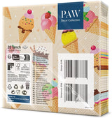 PAW – 3-lagige Servietten (33 x 33 cm) I 20 Stück I Perfekt für Partys, Geburtstage, Feiertage I Tischdekoration für Kinderfeste – Bunte Motiv-Papierservietten – Eiscreme I Eiscreme