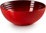 Le Creuset Steinzeug-Geschirrset, 12-teilig, Kirschrot, 79351000607081
