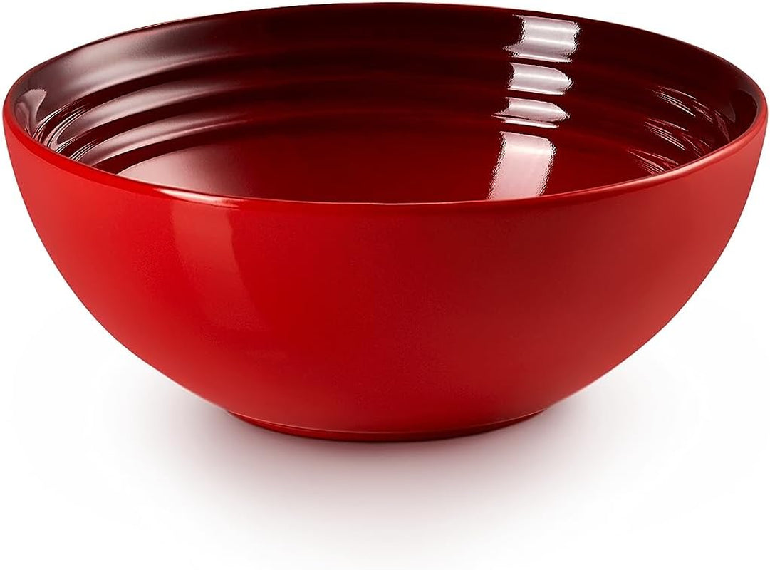 Le Creuset Steinzeug-Geschirrset, 12-teilig, Kirschrot, 79351000607081