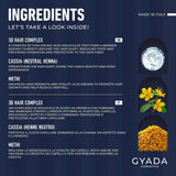 GYADA COSMETICS, Hyalurvedisch stärkende ayurvedische Kompresse, professionelle Behandlung für feines und schwaches Haar, Anti-Frizz mit Methi, Maca, neutralem Henna, 200 ml Naty Shop Haarmaske