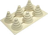 Silikomart, Form für Tartufo-Silikonkuchen, 8 einzelne Öffnungen, Ø 62 H 52 mm Küche Naty Shop Soffice Incanto