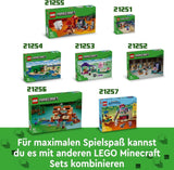 LEGO Minecraft Das Froschhaus, Spielzeughaus mit Figuren wie Zombie, Schleim und Ertrinkender, plus Zubehör wie Spielzeugboot und Werkbank, Geschenk für Jungen und Mädchen ab 8 Jahren 21256 Bausets Besuchen Sie den LEGO-Store