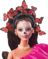 Tag der Toten Barbie-Puppe – limitierte Auflage mit traditioneller Kleidung und Schmuck, inklusive Ständer und Sammlerzertifikat, für Sammler und Fans ab 6 Jahren, HJX14
