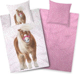 Aminata, Kinderbettwäsche mit Ponys Bettwäsche – Kinder Naty Shop Standardtitel