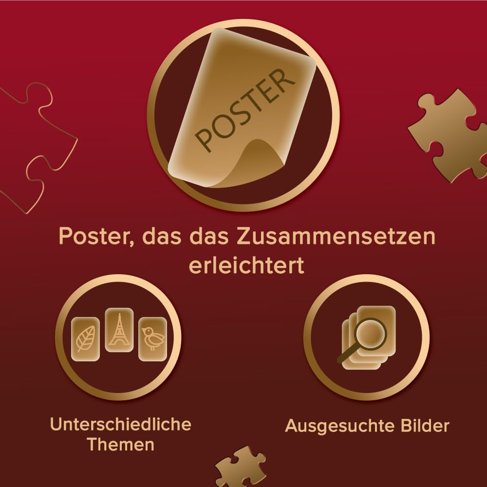 Trefl Premium plus Qualität – Puzzle Tea Time: Häuser Stoney Lane – 1000 Teile, Serie nostalgischer gemalter Bilder, Ideale Abstimmung der Teile, Für Erwachsene und Kinder ab 12 Jahren Puzzle Naty Shop