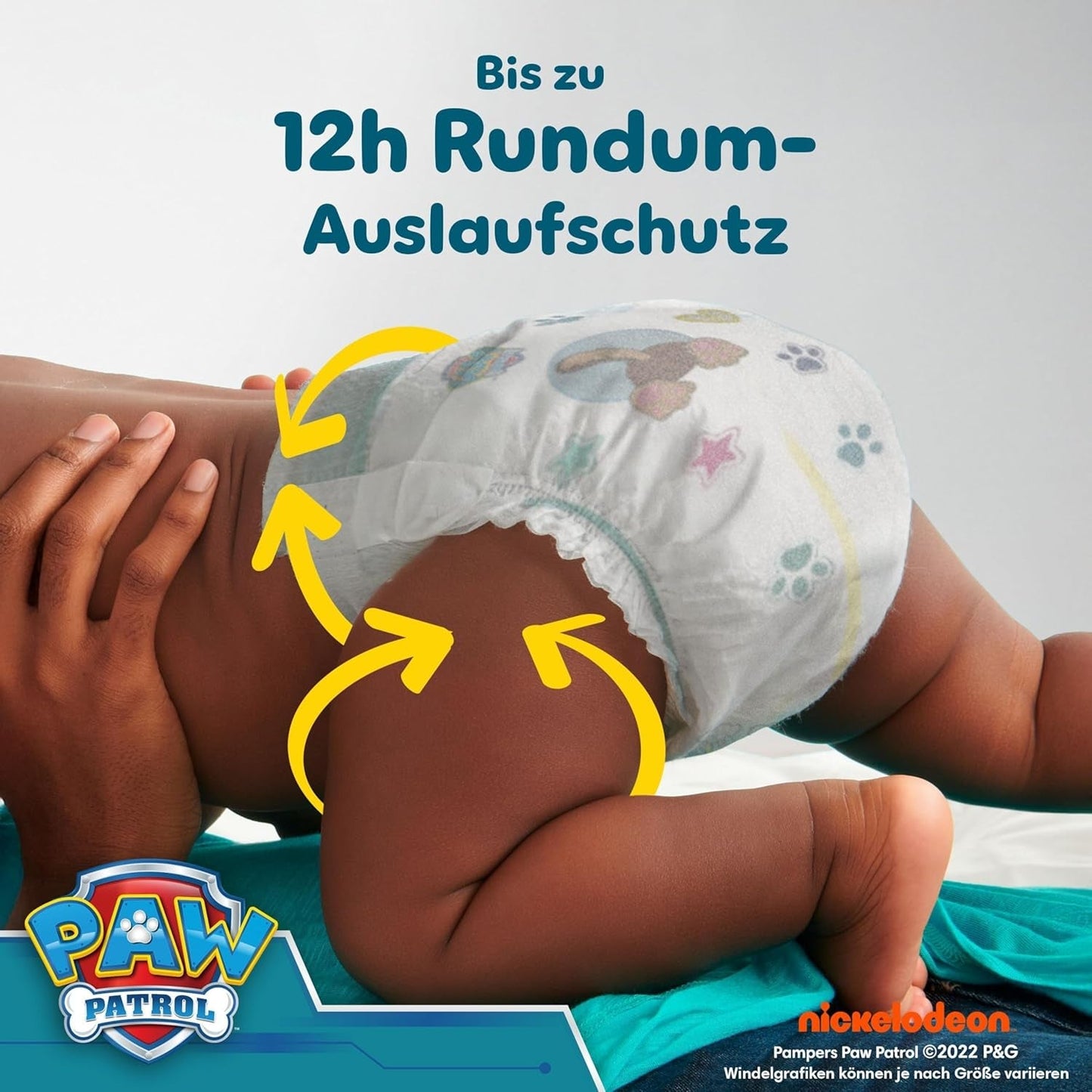 Pampers Baby-Dry Puppy Patrol Edition Windeln, Größe 6, 164 Windeln, 13 kg – 18 kg, bis zu 100 % Auslaufschutz und Komfort die ganze Nacht