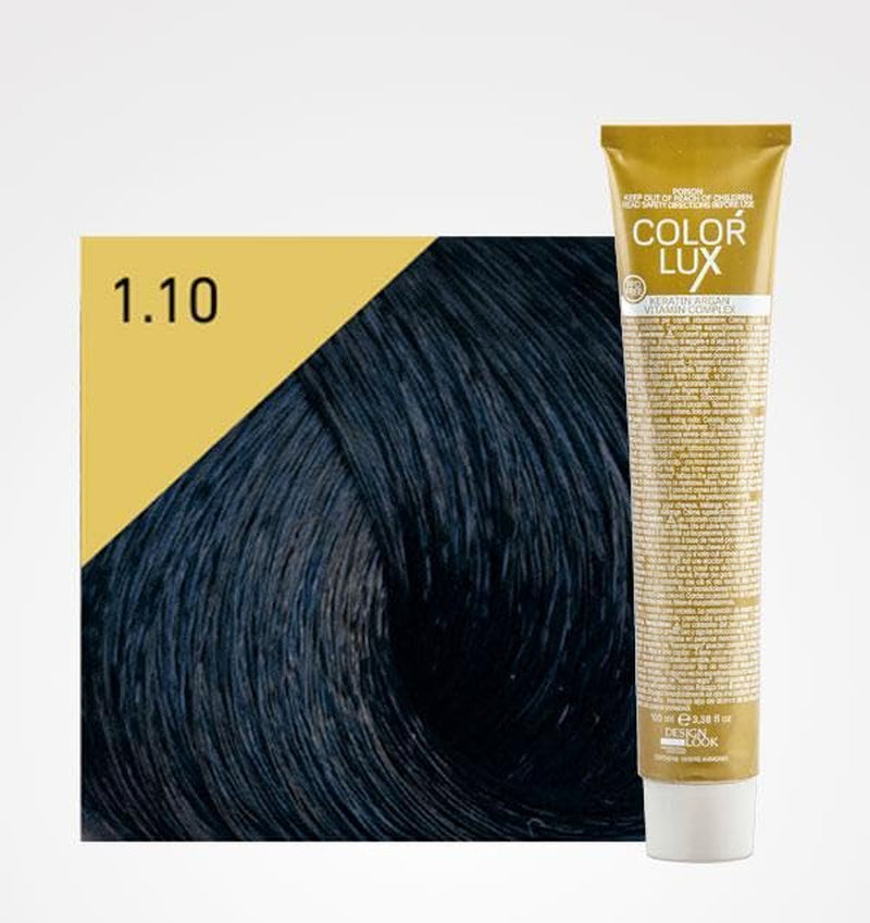 Goldene Farbe 1.10 Blauschwarz 100 ml Naty Shop Haarfärbemittel 1.10 Schwarz, Blau 100 G (1 Packung)
