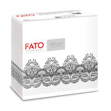 Fato - Trockenpapierservietten, Airlaid, Textileffekt, Packung mit 50 Servietten, 40X40 gefaltet im 4er-Format, Tropicana Decor