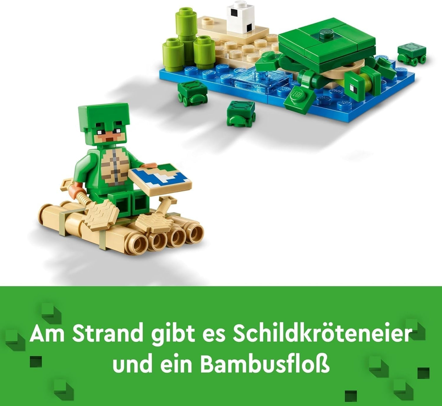 LEGO Minecraft The Turtle Beach House Spielzeughaus mit Zubehör für Mädchen und Jungen ab 8 Jahren, Set mit Tieren und Charakteren aus dem Videospiel, Geschenk für Gamer 21254 Bausets Besuchen Sie den LEGO-Store