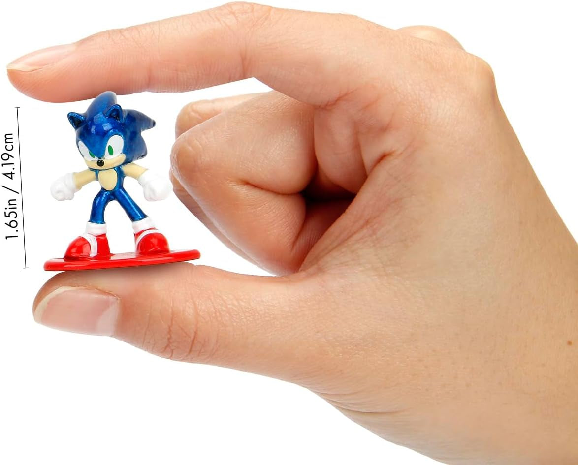 Jada Toys Sonic the Hedgehog Figur (1X Mystery-Figur im Blind Pack) – 1 Überraschungs-Sammelfigur aus 13 Sonic-Figuren, Nano-Metallfigur (ca. 4 cm) für Kinder & Fans ab 3 Jahren, Wave 1 Actionfiguren Naty Shop Standardtitel
