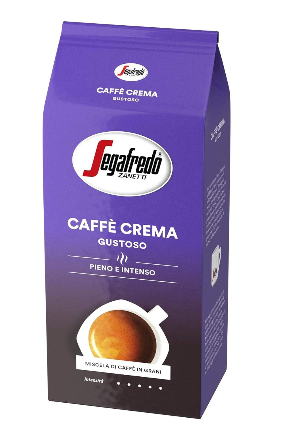 Segafredo Zanetti Caffè Crema Gustoso – ganze Bohne (Packung mit 1 kg) – geeignet für Caffè Crema – lange und dunkel geröstete Kaffeebohnen, voller und intensiver Geschmack (Packung mit 2 Stück)