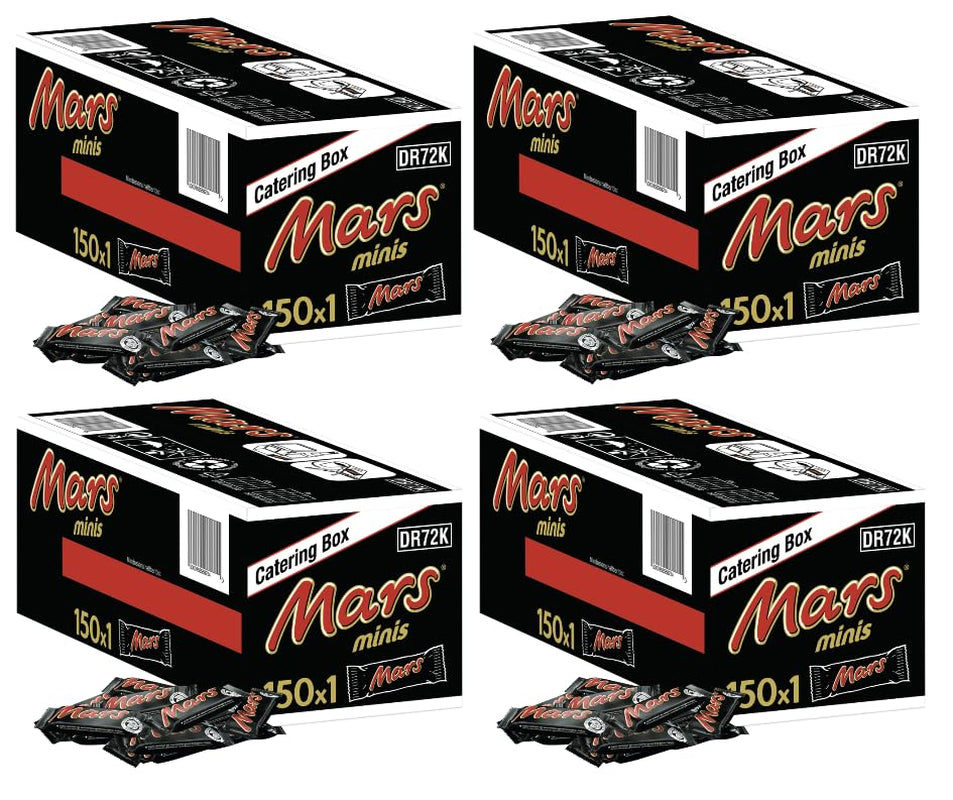 Mars Minis Schokoriegel | Großpackung Schokolade | Karamell | 150 x 18 g