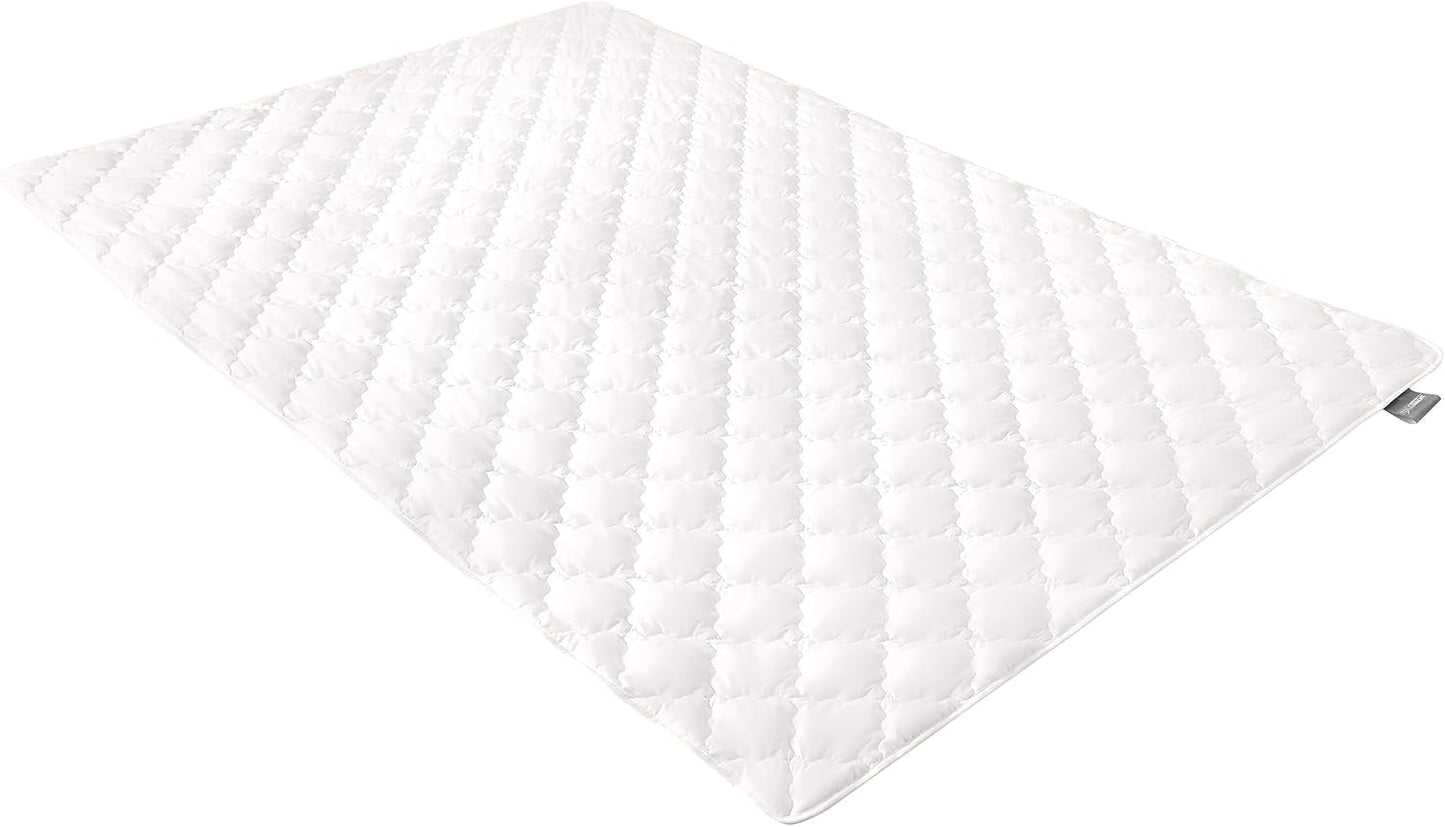 Traumnacht Bambuskissen mit Bambusfaser, hypoallergen, antibakteriell, Kissenset mit Reißverschluss, 2 Kissen 40 x 80 cm, Öko-Tex-zertifiziert, entwickelt in Deutschland. Naty Shop Standardkissen 155 x 220 cm Decke
