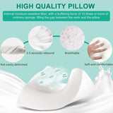Fityou Memory-Schaum-Kissen, Nackenstützkissen, ergonomisches Schlafkissen, Kühlkissen, doppelseitiges Design, waschbarer Kissenbezug (67,5 x 40 x 13 cm), orthopädische Nackenkissen, Naty Shop