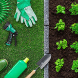 Relaxdays Spiralschlauch, ausziehbar bis 20 m, flexibler Gartenschlauch mit Wassersprüher, 7 Sprühmuster, grün