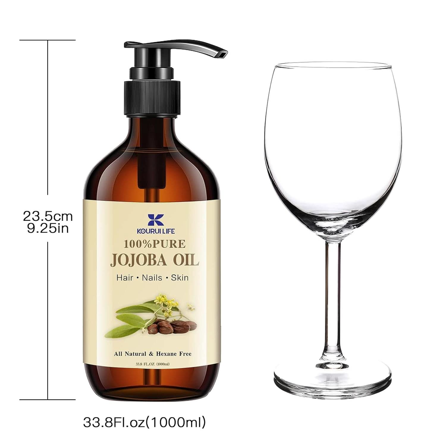 Bio-Jojobaöl 1 Liter, 100 % rein Kosmetik und Schönheit Naty Shop
