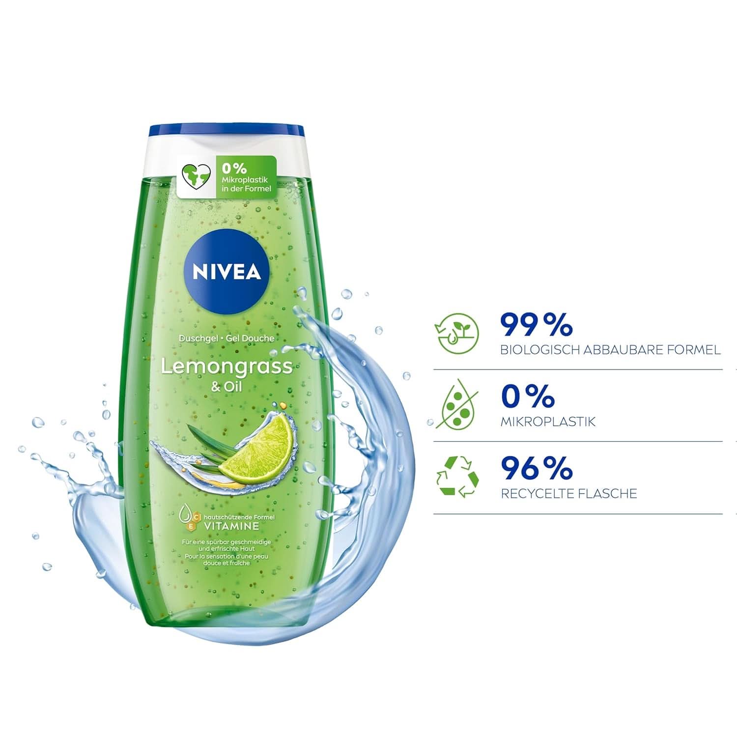 NIVEA Lemon Grass And Oil Duschgel, 250 ml Dusche und Bad Naty Shop