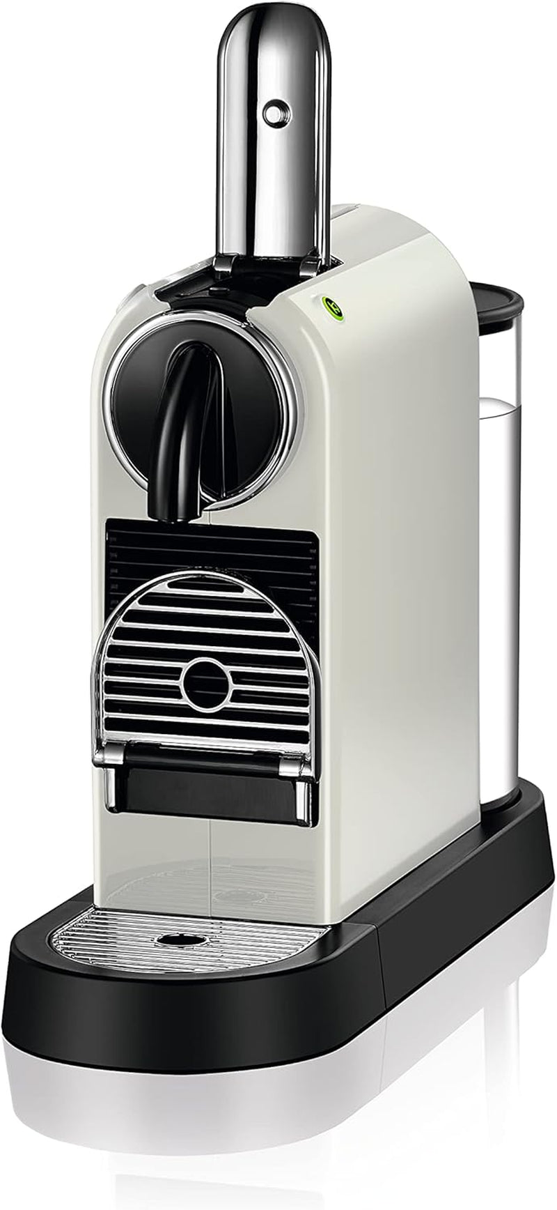 Nespresso EN167.W Citiz Kapsel-Espressomaschine, Hochdruckpumpe und ideale Temperaturkontrolle, ohne Aeroccino (Milchschäumer), Energiesparfunktion, 1260 W, Cremeweiß, 37,4 x 11,9 x 25,5 cm