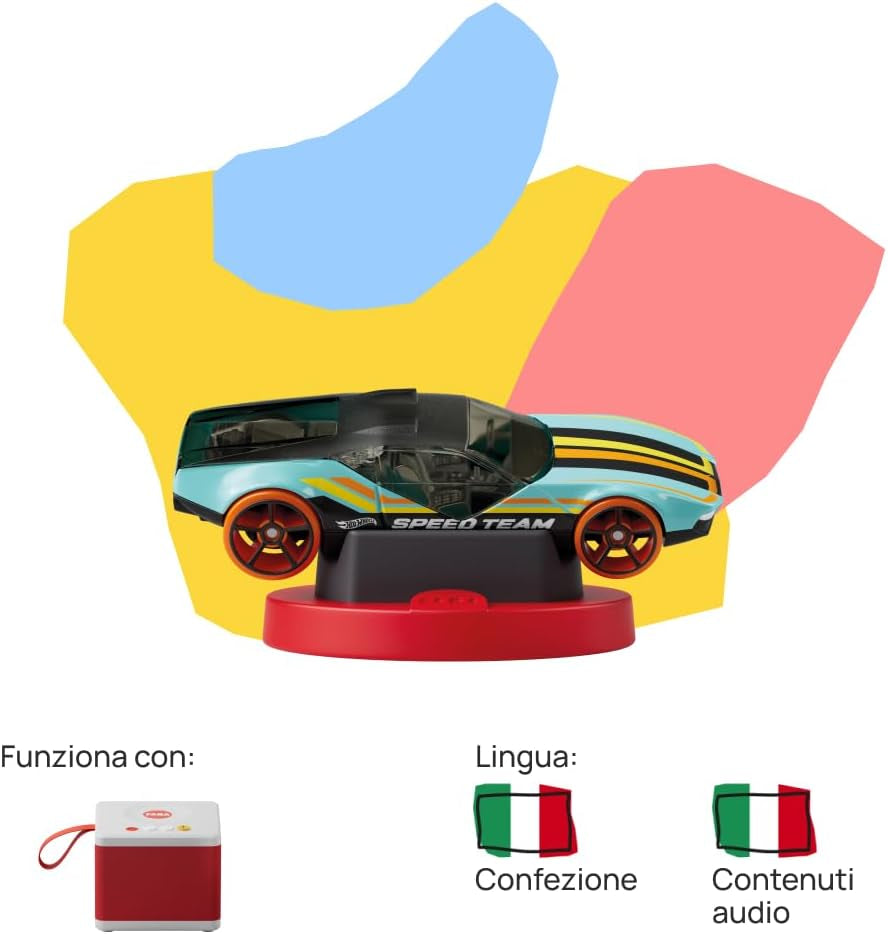 Hot Wheels Dinosaurier-Angriffs-Klangfigur – Geschichten und Klanggeschichten für Jungen und Mädchen von 3–5 Jahren, Spielzeug mit Lerninhalt, italienische Version Jucarii Bebe Naty Shop