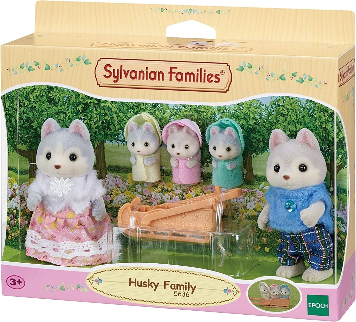 Sylvanian Families L5636 Husky Family Naty Shop-Puppen
