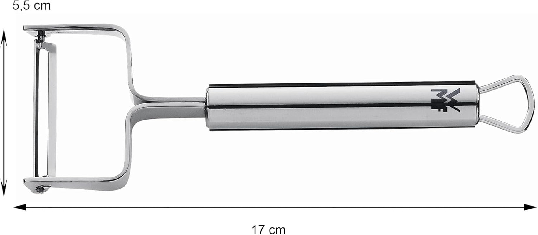 WMF Sparschäler Profi plus 17 cm, Edelstahl Schäler Naty Shop