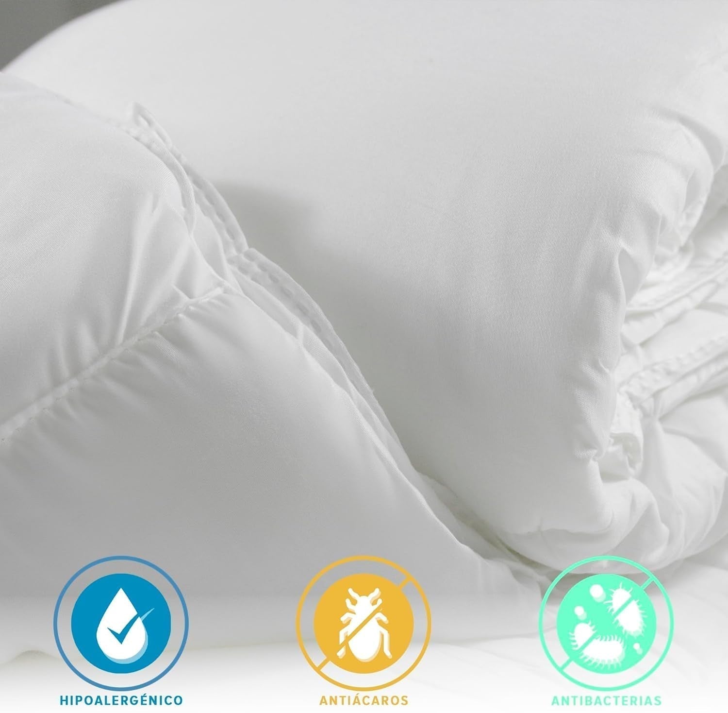 BÖHMEN | Steppdecke/ Bettfüllung 120 cm, Steppdecke 300 g/m², hypoallergene Füllung aus atmungsaktiven Anti-Milben-Fasern, extra weiche und antibakterielle Füllung, Größe 200 x 200 cm Steppdecken und Steppdecken Naty Shop