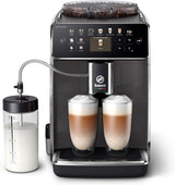 Saeco GranAroma Automatischer Espressokocher – 14 Kaffeespezialitäten, intuitives Farbdisplay, 4 Benutzerprofile, Keramikmahlwerk, 1500 Watt (SM6580/10)