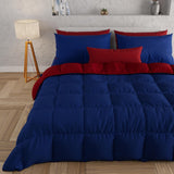 PETTI Artigiani Italiani - Winterdecke für Doppelbett, Maxi, einfarbig, doppelseitig, weiß, grau, 100 % Made in Italy. Bettdecken und Steppdecken Naty Shop Blunotte Bordeaux 160 x 190 cm