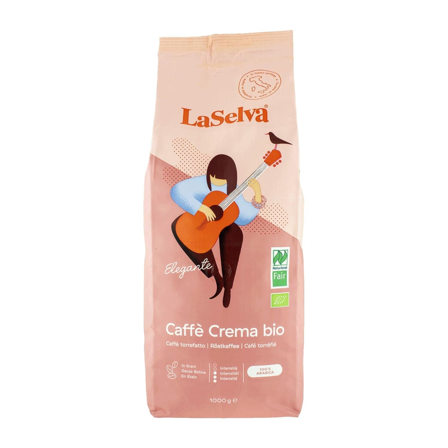 Caffé Crema Elegante Röstkaffee, ganze Bohnen, Bio, 1 kg