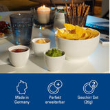 Villeroy & Boch For Me Müslischale 2er-Set, weiß, spülmaschinenfest, mikrowellengeeignet, kleine Schalen für 2, Schüsseln, Müslischalen, Snacks oder Saucen, Teller, Premium-Porzellan