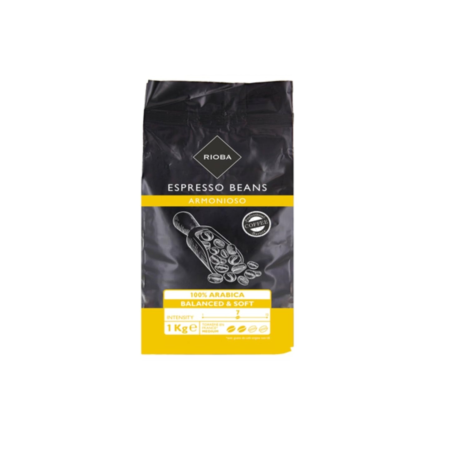 Kaffeebohnen 100 % Arabica – Intensität 7 Rioba – 1 kg