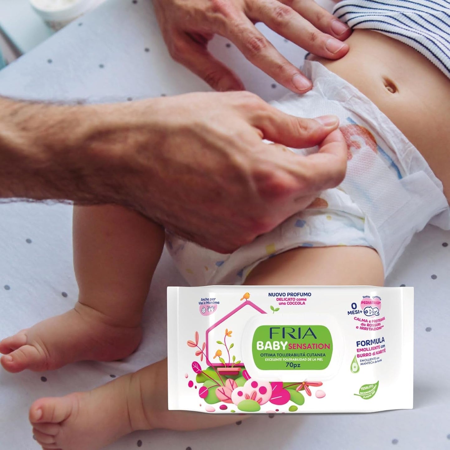 Baby Sensations mit Deckel, 72 Feuchttücher, Reinigungstücher für die Körperpflege, Unisex, Kinder