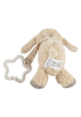 Sterntaler Flocke-Schaf-Spielzeug-Anhänger – weiches Stoff-Kinderwagen-Spielzeug – Baby-Hängespielzeug – Sandfarbe, sternförmige Aufhängung, Spielbogen-Anhänger, Bebe Toys Naty Shop