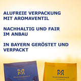 Espressobohnen Martermühle Bike 500g Stark | Arabica/Robusta | Geschmacksrichtungen: Macadamianüsse, Milchschokolade | Hell geröstete ganze Espressobohnen, geringer Säuregehalt