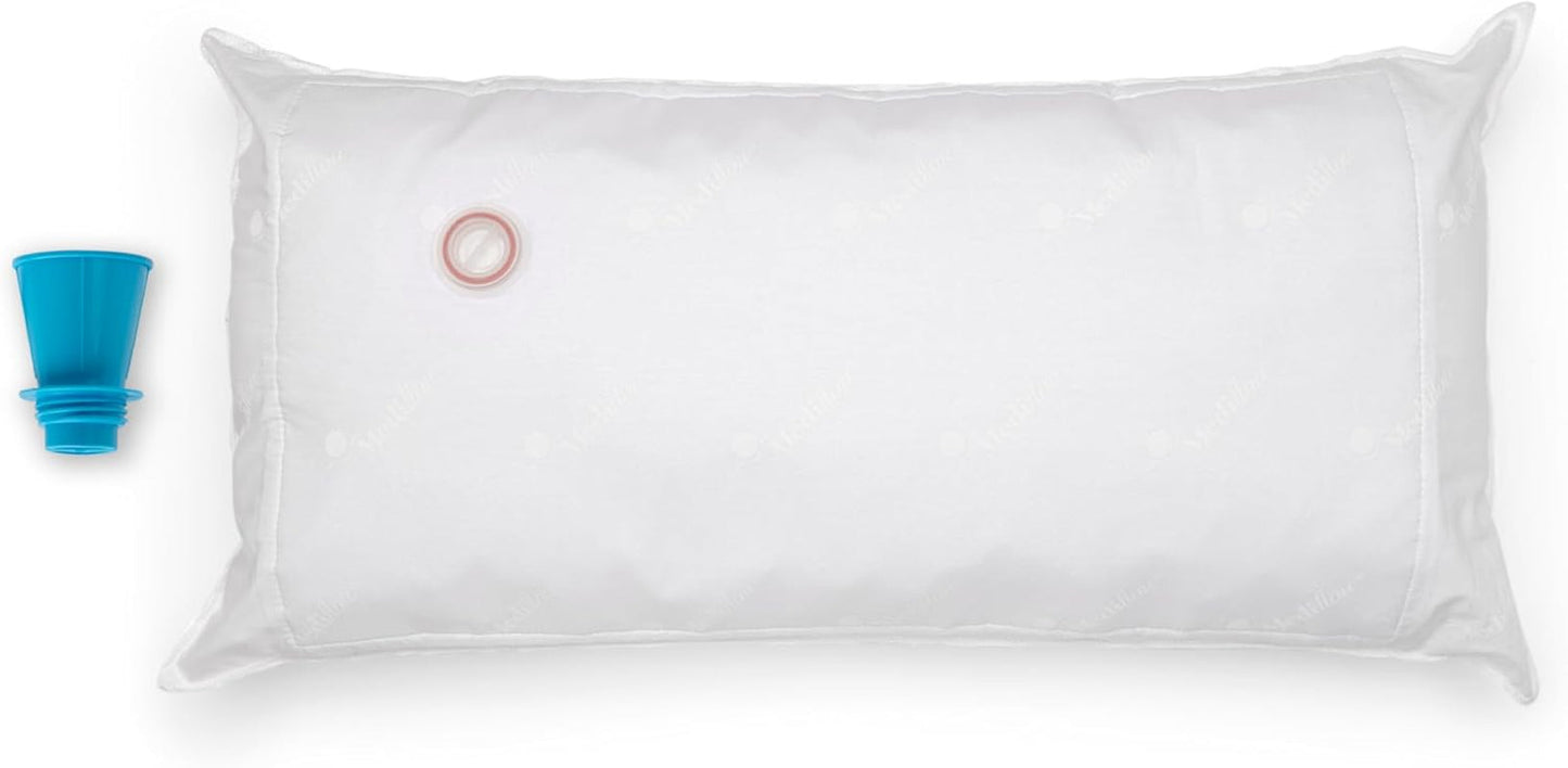 Mediflow 5201 Original Wasserkissen im Doppelpack 40 x 80 cm, weiß, 2 Stück (1 Packung) Naty Shop Standardkissen