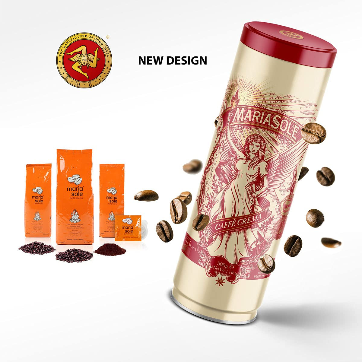 Caffè Crema 1kg – Traditionelle Röstung in Sizilien über Holzfeuer In Handarbeit – Premium Kaffeebohnen für Vollaautomat und Siebträger