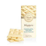 Venchi – Extra weiße Schokoladentafel, 78 g – mit Vanille – Glutenfrei