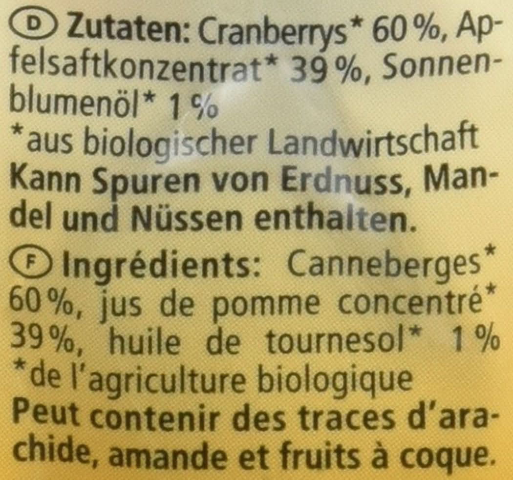 Bio-Cranberries, 100 Gramm Naty Shop dehydrierte Produkte