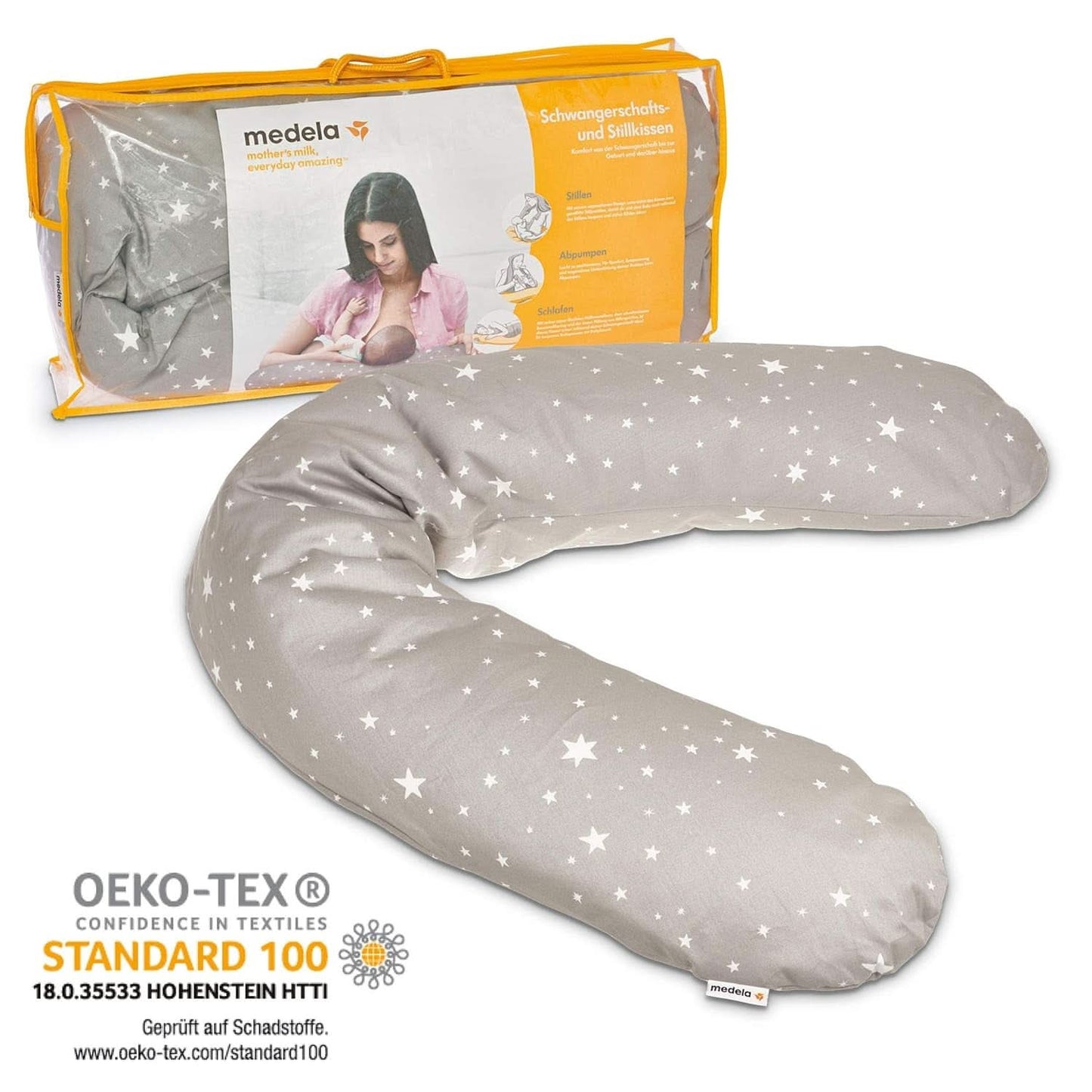 Medela Schwangerschafts- und Stillkissen – gefüllt mit Eps-Mikroperlen, Zubehör, Essen und Stillen, Bebe Naty Shop