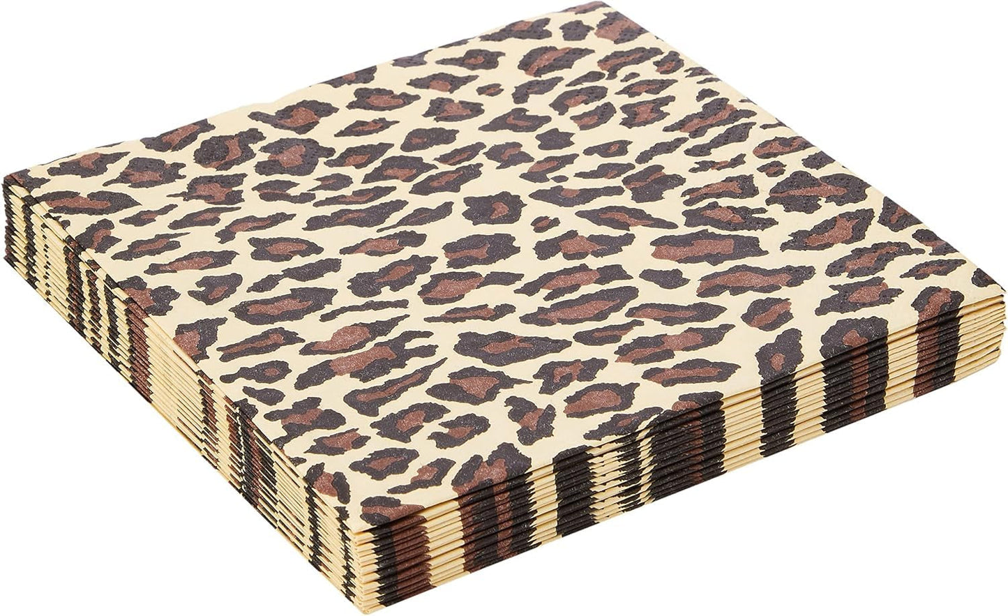 Anniversary House Tiflair Lunchservietten, Leopardenmuster, 3-lagig, mehrfarbig, 33 cm