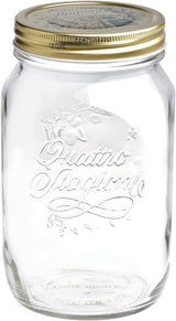 Bormioli QUATTRO STAGIONI Vorratsglas 1 Liter (2er Pack) Frischhaltedosen Naty Shop 1000 ml