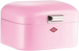Wesco Mini Grandy Brotkasten in Rosa, pulverbeschichtetes Stahlblech, Belüftungslöcher und stabiler Griff. Frischhalteboxen Naty Shop Pink