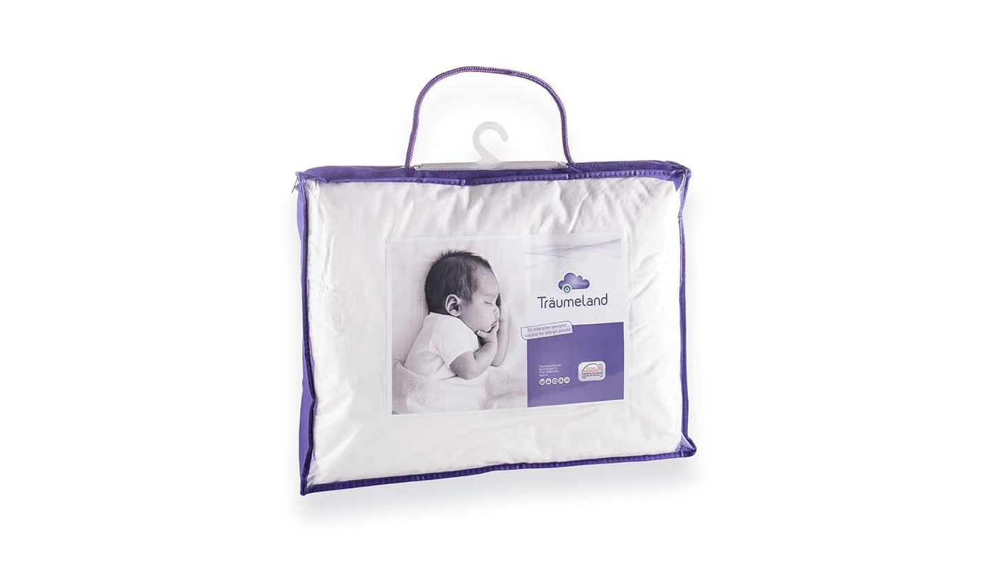 Dreumeland T060183 Kissen Moos mit Tencel 40 x 60 cm, weiß Standardkissen Naty Shop