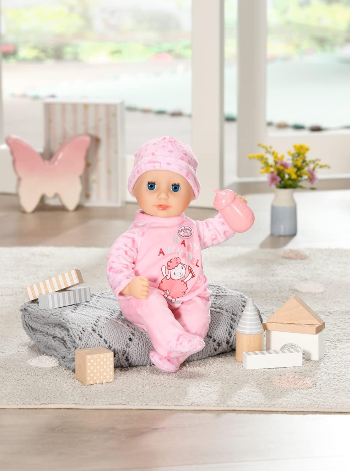 Annabell Little Annabell Kuschelpuppe 36cm, mit Stoffkörper und Schlafaugen, 36cm, 709870 Zapf Creation