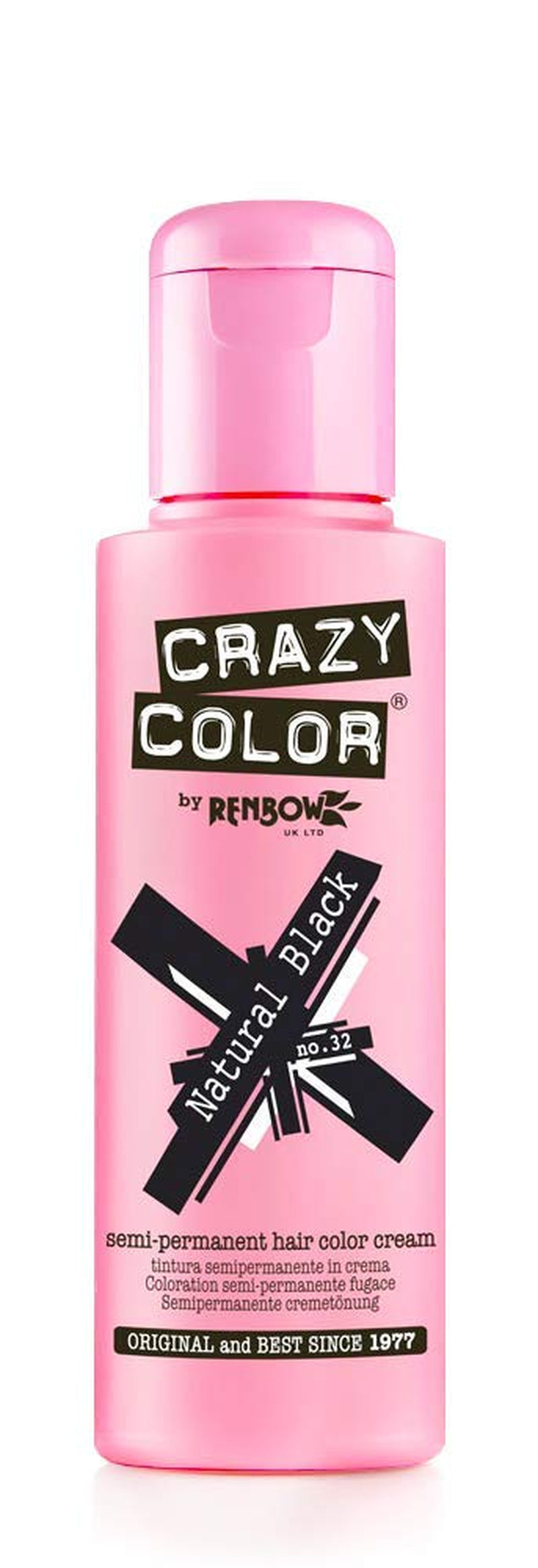 GO TOXIC UV semipermanente Haarfärbecreme, 100 ml (1 Packung) Naty Shop Haarfärbemittel Naturschwarz 100 ml (1 Packung)