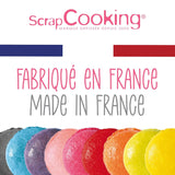 Scrapcooking – Set mit 9 pulverförmigen Lebensmittelfarben – Blau, Gelb, Rosa, Lila, Orange, Limettengrün, Rot, Puderrosa, Schwarz – Essbares Farbpulver für Kuchen, Muffins, Macarons – 4270