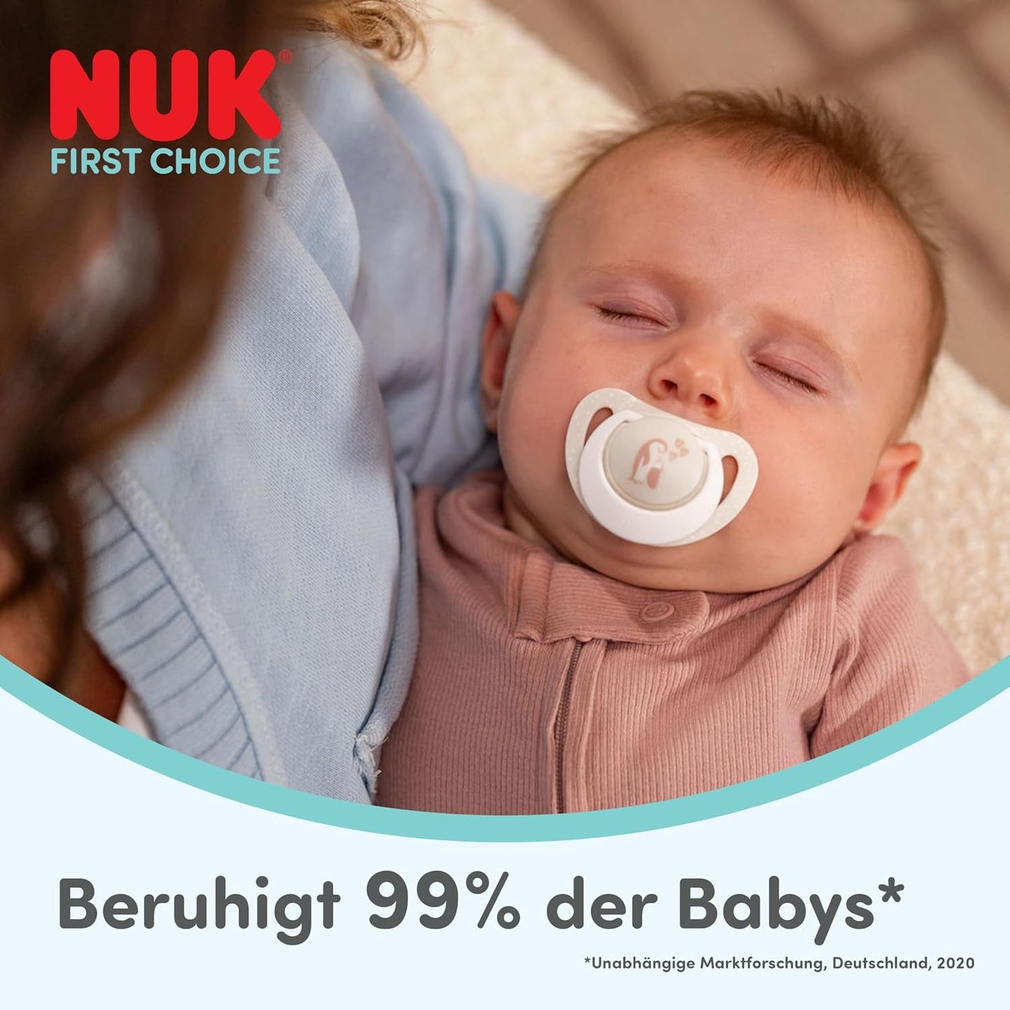 NUK First Choice Nachtschnuller für Babys | 6-18 Monate | Kieferorthopädische Schnuller, die im Dunkeln leuchten | Beruhigt 99 % der Babys** | Nilpferd/Koala | 2 Stück