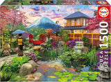 Educa - Puzzle mit 1500 Teilen für Erwachsene | Der japanische Garten. Abmessungen: 85 x 60 cm. Inklusive Fixpuzzle-Puzzlekleber. Seit 14 Jahren (19937) Puzzle Naty Shop Standardtitel
